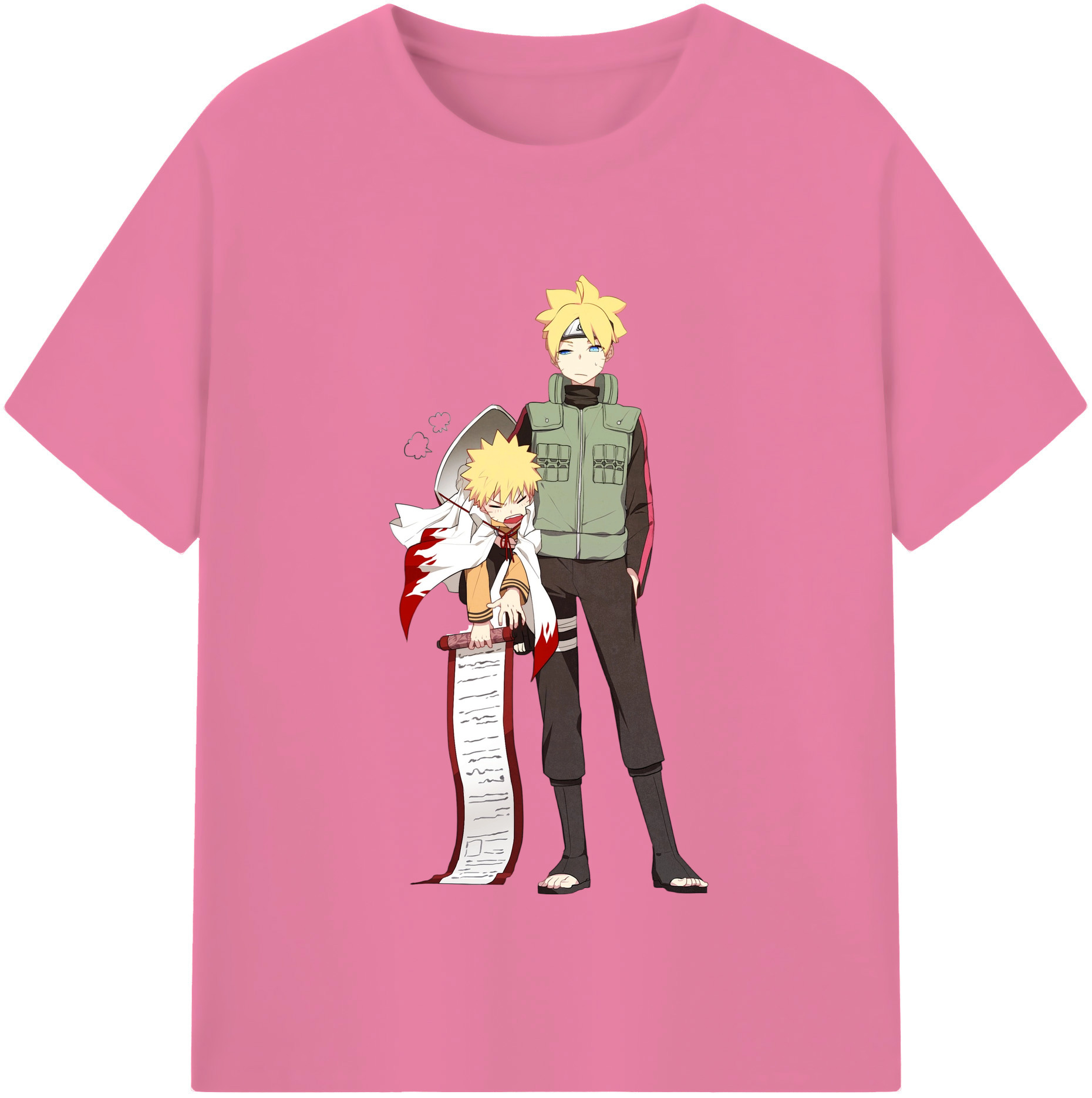 （画像用） NARUTO -ナルト- 波風 ミナト Namikaze Minato 綿100％半袖Tシャツ（フロントプリント）